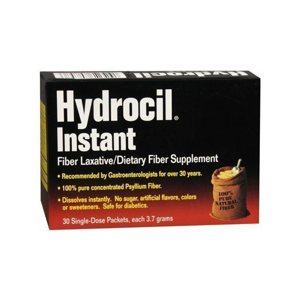 Hydrocil Instant Dietary Fiber Supplement Digestive Regularity 30ct Pack of