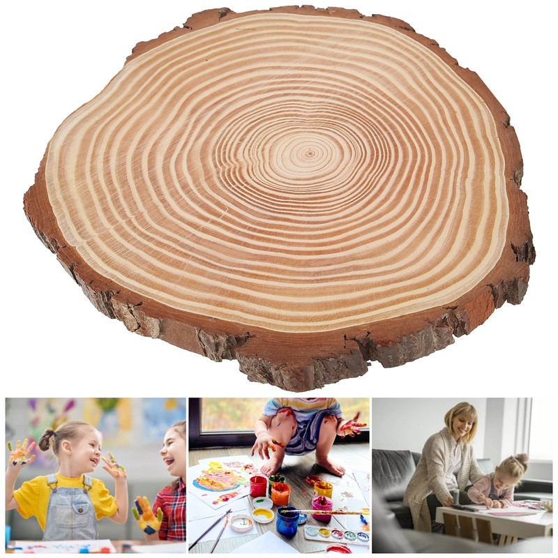 Natural Wood Slices Unfinished Wood Circles Ornaments Irregular Wood Slices