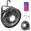 Odoland Camping Rechargeable Fan with Lantern, 7500mAh Battery Operated Fan