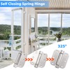 3.5'' Self-Closing Door Hinges, 3.5 Inch x 3.5 Inch Spring
