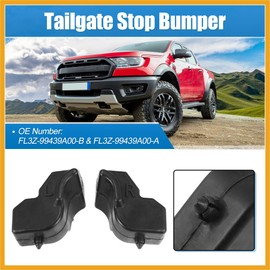Partuto 1 Pair Left Right Side Black Tailgate Rubber Stop Bumpers for Ford F-150 5.5/6.5 Foot Box 2015-2023 Tailgate Stopper Limiter Cushion Replace FL3Z-99439A00-B FL3Z-99439A00-A Replacement