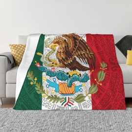 Mexico Totems Tribal Throw Blanket for Men, Flannel Blankets Decor for Couch Bed Sofa Travelling Camping Car, for Birthday Christmas, Soft Cozy Lightweight Blanket 40x50 Inch