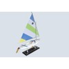 Wooden SUNFISH Model Sailboat Decoration 16 -11