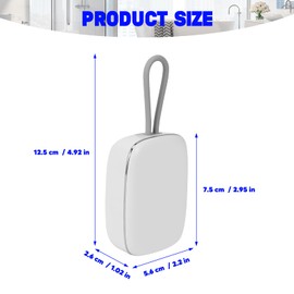 UNISOPH UV-Zahnbürsten-Desinfektionsmittel, tragbarer Mini-Zahnbürsten-Desinfektionsmittel mit Trockenfunktion, wiederaufladbarer Halter, Zahnbürsten-Sterilisator, Zahnbürstenreiniger für Zuhause