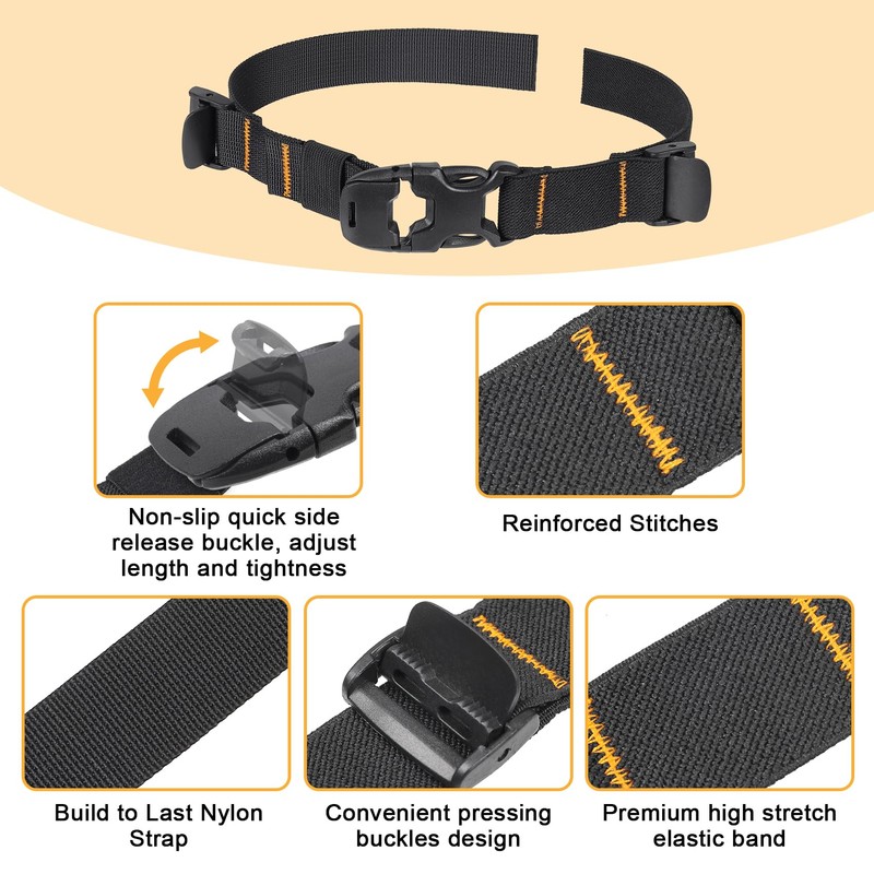 Vividwise Backpack Chest Strap Add On, Sternum Straps with Elastic