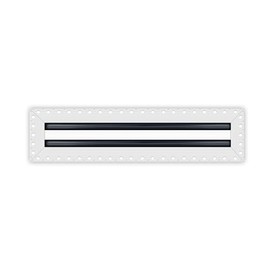 BUILDMART - 16x4 Mud in Air Vent Cover - Drywall Mud-in White Air Vent - Mud Linear Slot Diffuser - Register Grille for Ceiling and Walls - Texas Buildmart