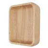 Wood Salad Bowl Square Thicked Simple Food Rice Salad Bowl