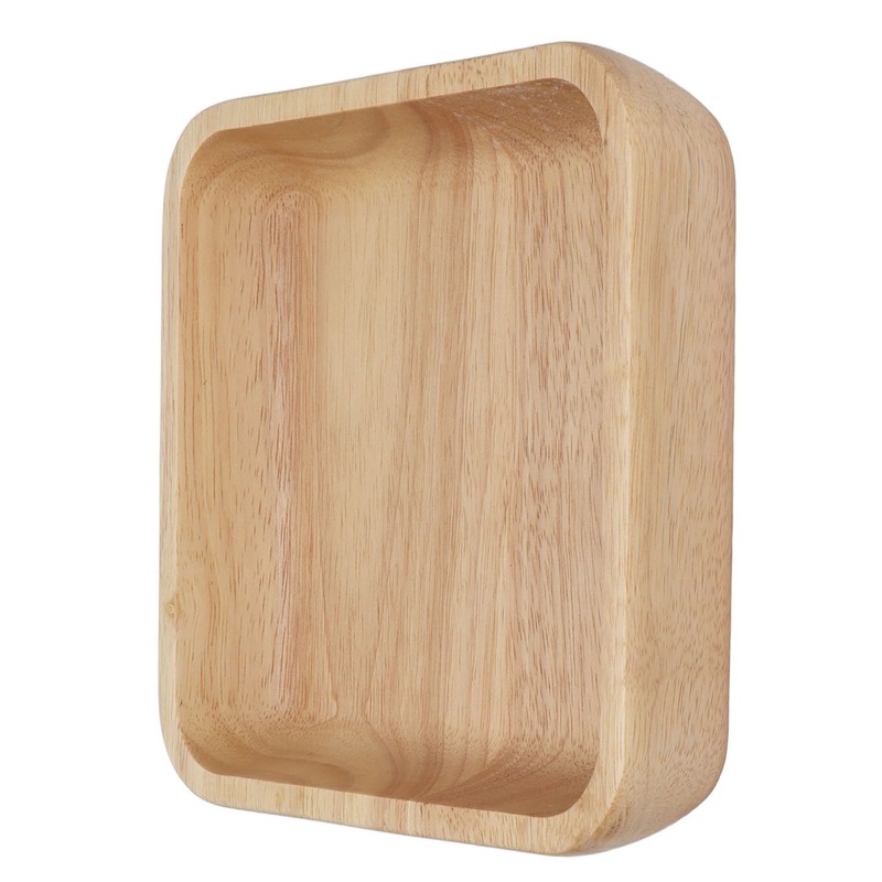 Wood Salad Bowl Square Thicked Simple Food Rice Salad Bowl