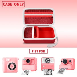 Grapsa Case Compatible with ESOXOFFORE for Dylanto for Anchioo for WEEFUN for GKTZ for Amzelas for Mafiti Instant Print Camera for Kids, Film Camera Storage Holder Organizer Bag (Box Only)- Red