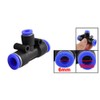 sourcingmap Air Pneumatic Tee Adapters 10mm to 6mm One Touch