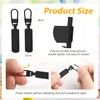 10pcs Zipper Pull Replacement for Small Holes, Detachable Metal Zipper