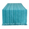 DII Variegated Tabletop Collection, Table Runner, 13x108, Teal
