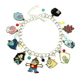 Steven Cartoon Universe Themed Multicharm Metal Charm Bracelet