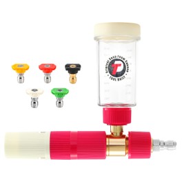 Tool Daily Foam Cannon for Pressure Washer, Original Soap Cannon for Car Washing, 5 Power Washer Spray Nozzles, 1/4 Inch Quick Connector