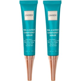 Onsen Cuticle Cream, Cuticle Oil in Deep Action - Japanese Natural Healing Minerals Nail Care Serum and Butter, Sooth, Repair, and Strengthen Cuticles and Nails, Visible Results, Non-Greasy - 2x30ml