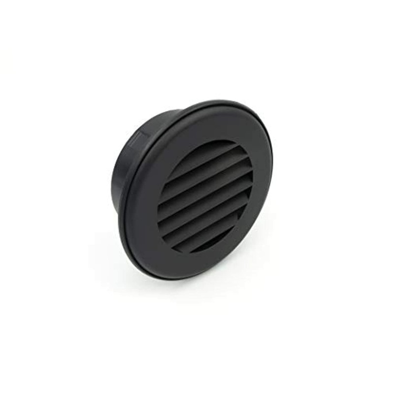 Thetford Thermovent 4 inch Ducted Heat Vent with Damper Black