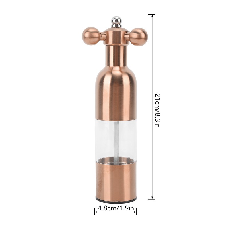 Pepper Mill Professional Refillable Ceramic Rotor Coarseness Adjustable Manual Pepper