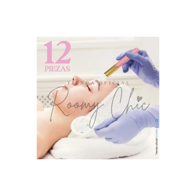 12 Brochas Para Limpiar Pestañas De Mink 1x1 Shampoo