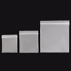 300Pcs Small Zip lock Bags, 3 Assorted Sizes, 2x2 3x3 5x5 Inches Resealable Self Sealing Zipper Clear Plastic Bags for Jewelry, Cookie, Candy, Birthday Party Self Sealing Plastic Bags