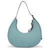 KARL LAGERFELD JEANS Women's Essential Nylon Moon Bag, Granite Green