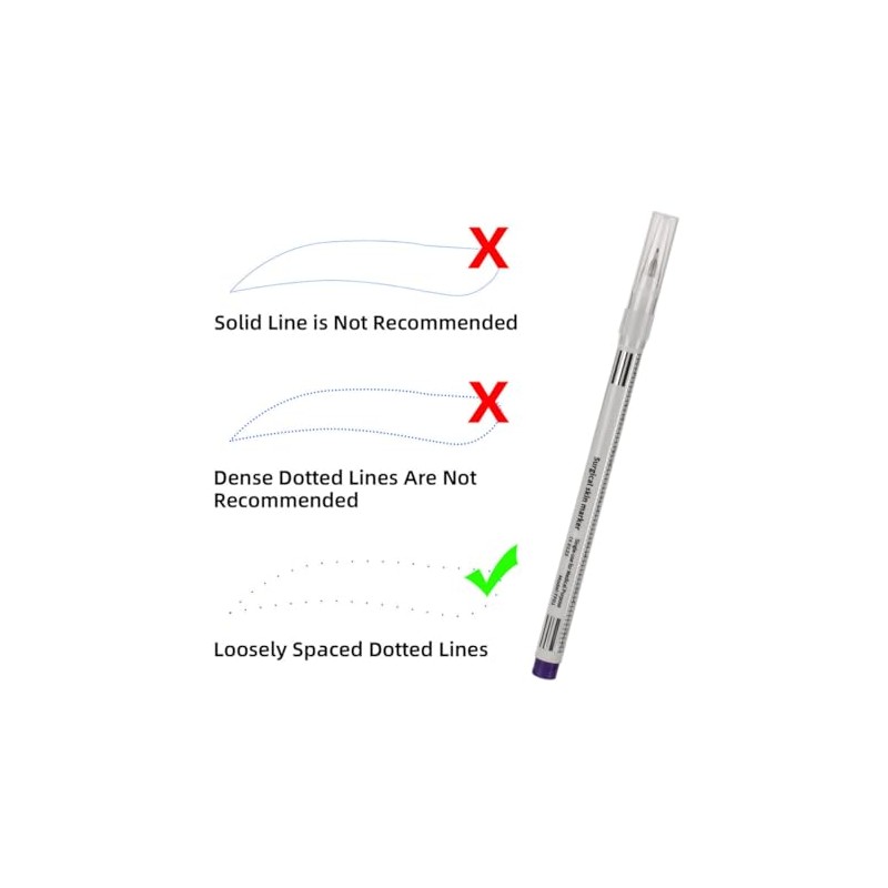 Bolígrafo para Tatuar Cejas Azul 05 MM Lápiz Marcador de