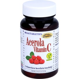 Espara Acerola-Vitamin C Chewable Tablets Immune System Pack of 60 Tablets