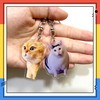 FXiaoy Kawaii Cat Acrylic Keychain Set - 8pcs Charming Anime