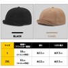 Spargel Short Brim Umpire Cap Prisoner Cap, Cotton, Large Size
