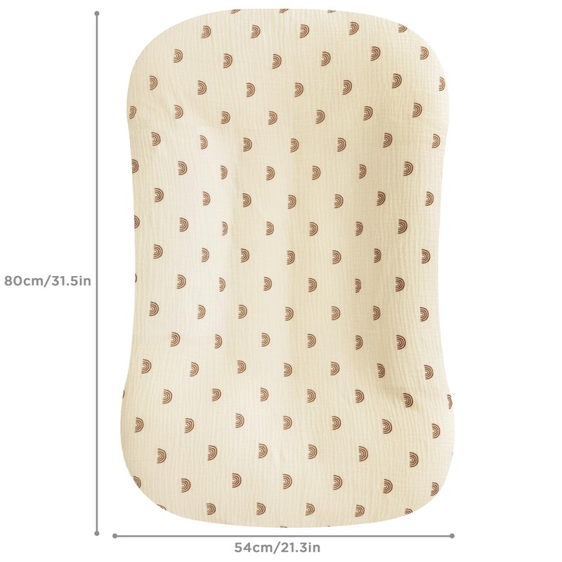 UBBCARE Muslin Baby Lounger Cover, Baby Nest Sleeper Cover for
