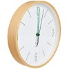 TFA Dostmann Analogue Design Wireless Wall Clock with Maple Frame