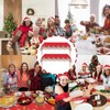 2 PCS Gingerbread Man Christmas Tablecloths Gingerbread Christms Decorations Christmas