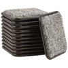 SoftTouch 2 1/2" Square Reusable Carpet Bottom Furniture Caster Cups