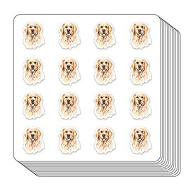 Golden Retriever Dog Planner Stickers, 0.5in Scrapbooking Kids DIY Calendar Crafting 208-Pack