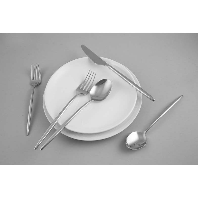 Cambridge Silversmiths Gaze Mirror 20 Piece Flatware Set, Service for