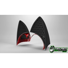 Cat Ear Helmet Upgrade: Easy Peel-and-Stick Helmet Accessory with 5 Colored Decals Included.