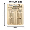 Wooden Farkle & Dumpster Dice Game Tray-7.7x10 Inch Built-in Scoreboard,