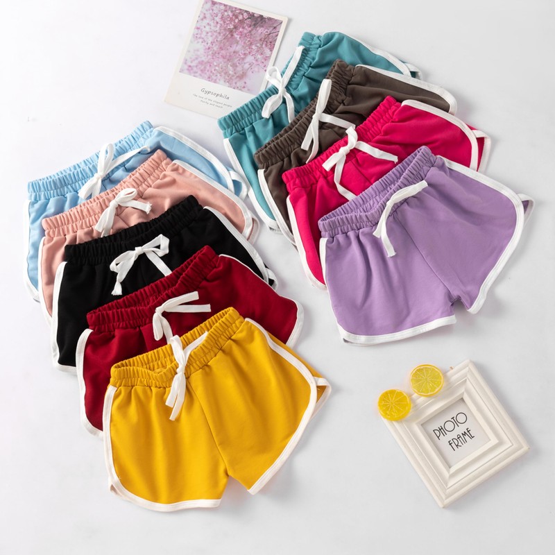 Fhowoh Girls' Athletic Shorts 3 Pack Active Running Dance Yoga