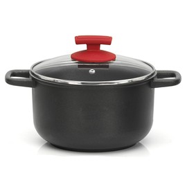 Olympia Love 24 cm / 9.4 Inch Nonstick Die Cast Aluminum Deep Oven Safe Casserole Dish With Glass Lid