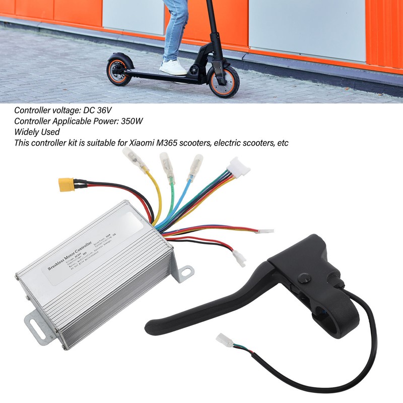 36V 350W Electric Scooter Controller Dashboard Display Thumb Throttle Brake