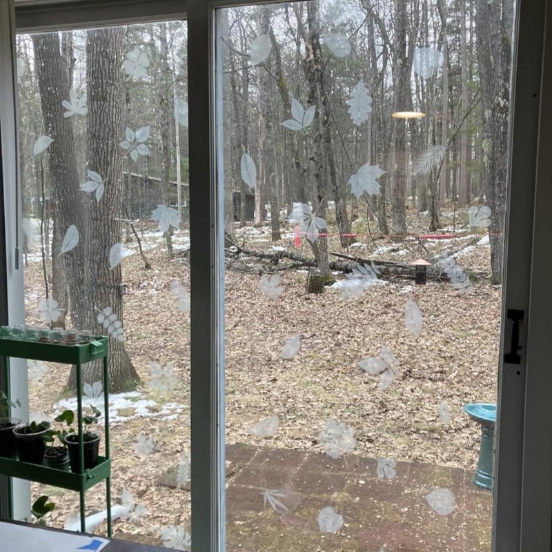 26PCS Leaf Window Bird Decals for Birds Strikes - Anti-Collision