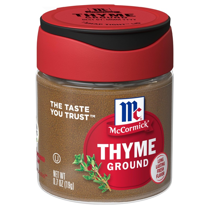 McCormick Ground Thyme, 0.7 oz (Pack of 6)