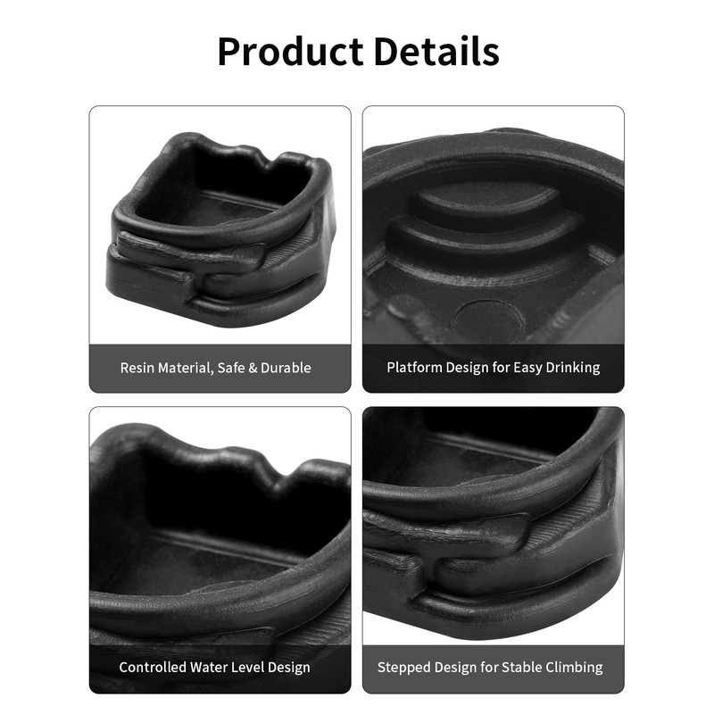 9 PCS Spider Micro Water Bowls, Mini Resin Dishes for