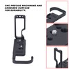 L Bracket Quick Release Plate Aluminum Skeleton Design 1/4 Inch