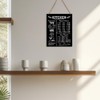 Practical Kitchen Measurement Conversions Chart Wooden Hanging Sign - Kitchen