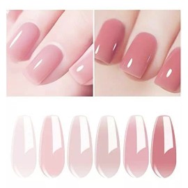 Vishine Kit Para Uñas En Gel Con Colores Clasicos Diseño Brillante