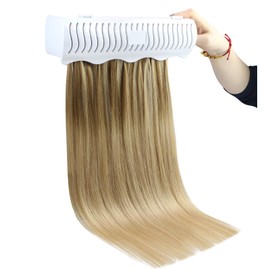 Full Shine White Hair Extension Holder for Washing Styling Blow Drying Coloring and Storage Strong Clamp Tool for Weft Clip in and Tape in Hair Extensions