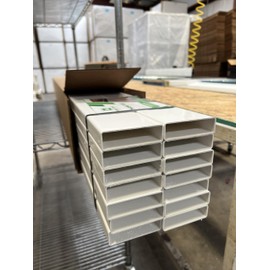 7/8" x 3" x 47-3/4" Vinyl PVC Picket (Box of 14) - White