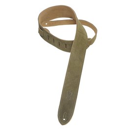 Levy's Leathers 2" Suede Guitar Strap with Suede Backing - Adjustable from 36" to 52"; Green (MS12-GRN)