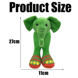 Italian Brainrot Plush, Italian Brainrot Plushies, Green Elephant Plush Toy, Soft Stuffed Animal for Kids & Collectors, 27 * 11cm Plushie for Room Decor & Gifts
