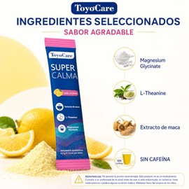 Supercalm Suplemento en Polvo Sabor Limón, 20 Sobres, 90 g